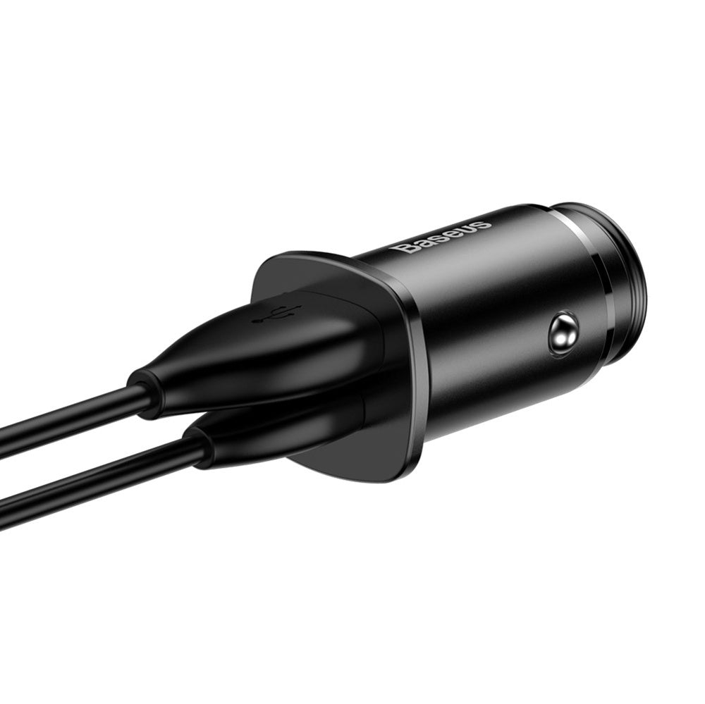 Baseus Square PPS Inteligentna ładowarka samochodowa USB QC 4.0 / USB-C PD 3.0 SCP 30W