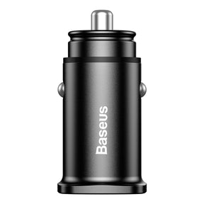 Baseus Square inteligentna ładowarka samochodowa 2x USB QC3.0 Quick Charge 3.0 SCP AFC 30W