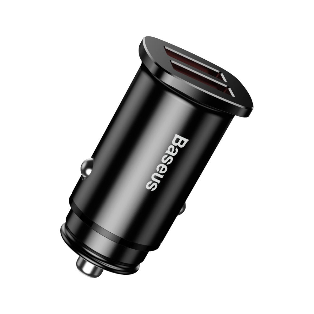 Baseus Square inteligentna ładowarka samochodowa 2x USB QC3.0 Quick Charge 3.0 SCP AFC 30W