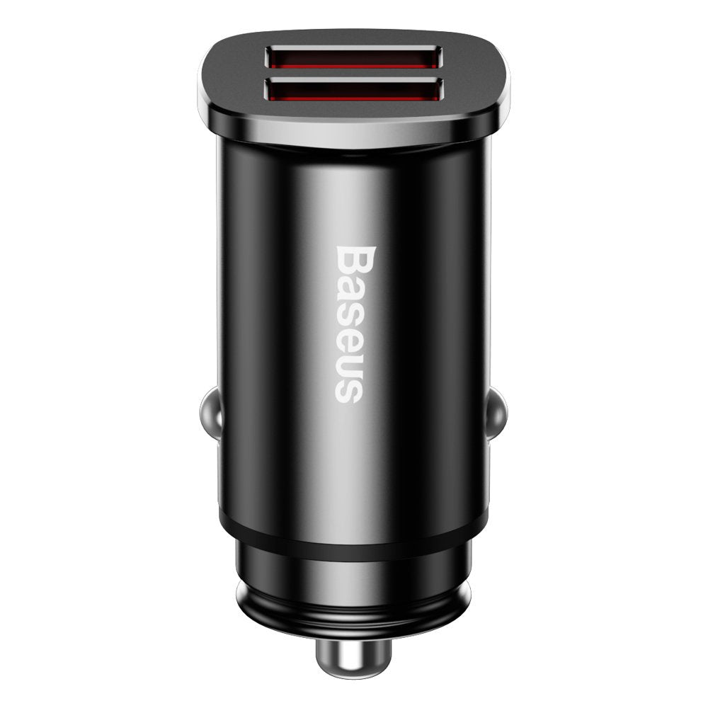 Baseus Square inteligentna ładowarka samochodowa 2x USB QC3.0 Quick Charge 3.0 SCP AFC 30W