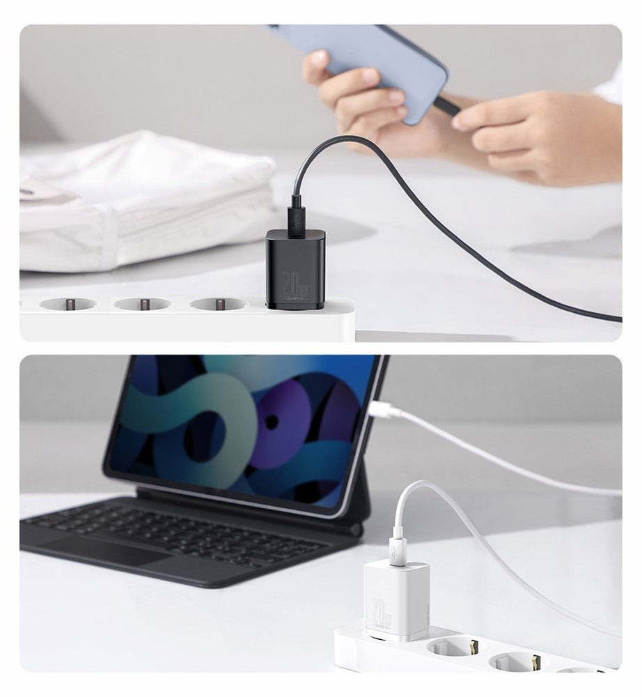 Baseus Super Si 1C szybka ładowarka USB Typ C 20 W Power Delivery