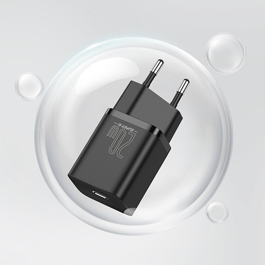 Baseus Super Si 1C szybka ładowarka sieciowa USB-C 20W Power Delivery