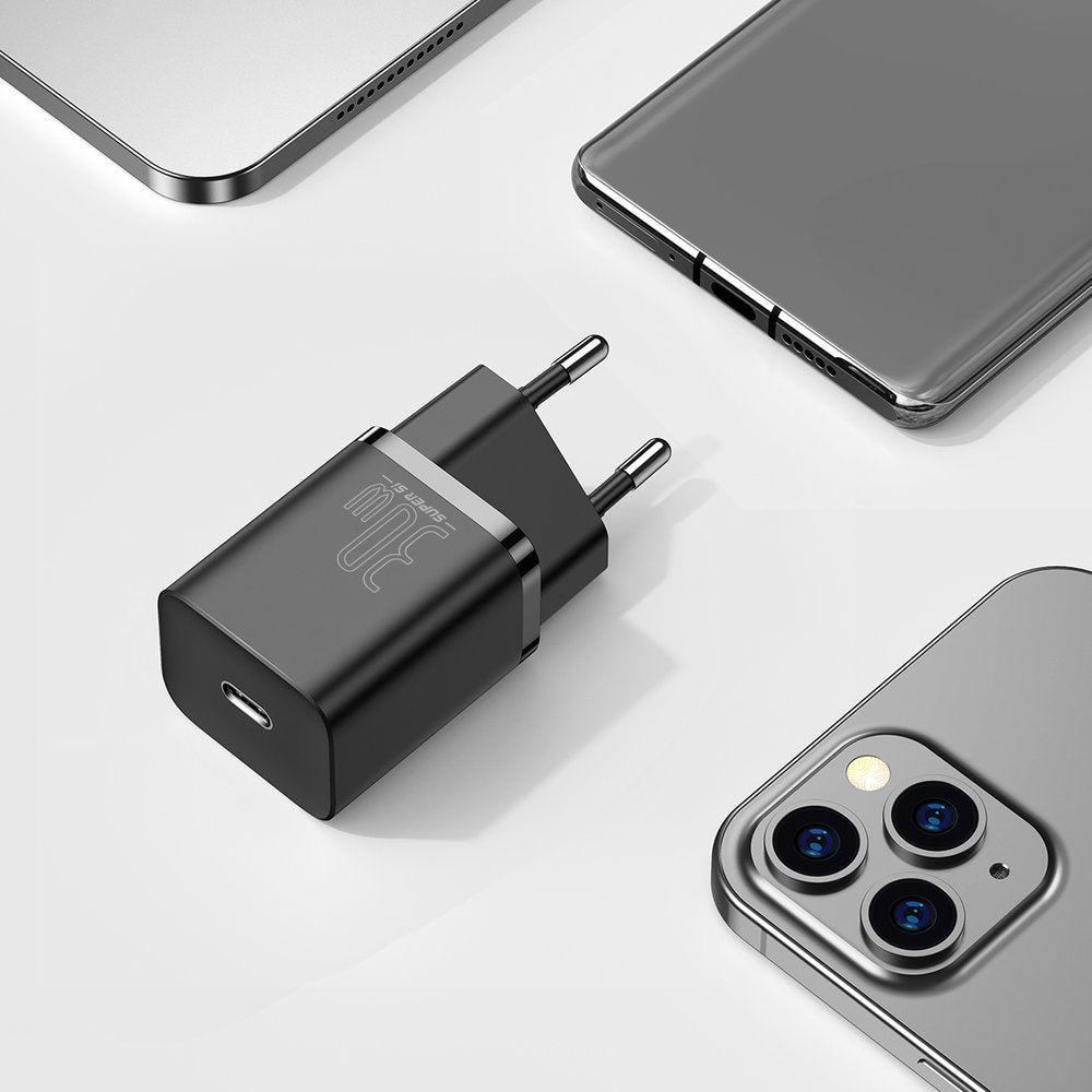 Baseus Super Si 1C Szybka ładowarka sieciowa USB-C 30W Power Delivery