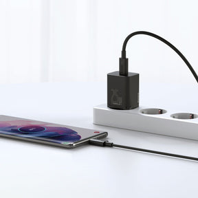 Baseus Super Si szybka ładowarka sieciowa Quick Charge 3.0 Power Delivery 25W 3A + Kabel USB Typ C