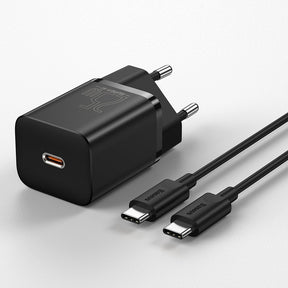 Baseus Super Si szybka ładowarka sieciowa Quick Charge 3.0 Power Delivery 25W 3A + Kabel USB Typ C