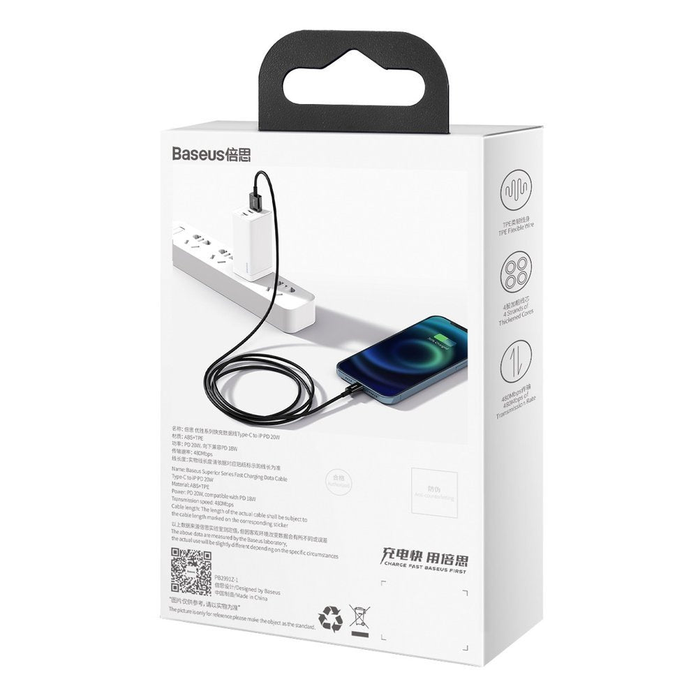 Baseus Superior kabel USB - Lightning 2,4 A 2 m