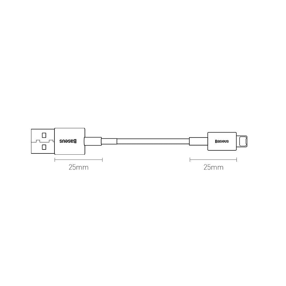 Baseus Superior kabel USB - Lightning 2,4 A 2 m