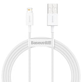 Baseus Superior kabel USB - Lightning 2,4A 1,5 m Biały (CALYS-B02)