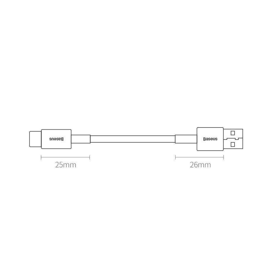 Baseus Superior kabel USB - USB Typ C 66 W Huawei SuperCharge SCP 2 m