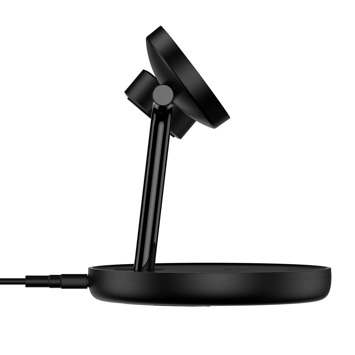 Baseus Swan ładowarka indukcyjna MagSafe stojak do iPhone, Apple Watch, AirPods + kabel USB-C 1m
