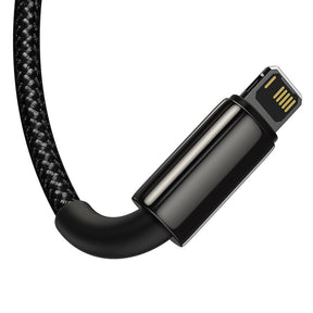Baseus Tungsten 3w1 kabel USB - USB Typ C / Lightning / micro USB 3,5 A 1,5 m