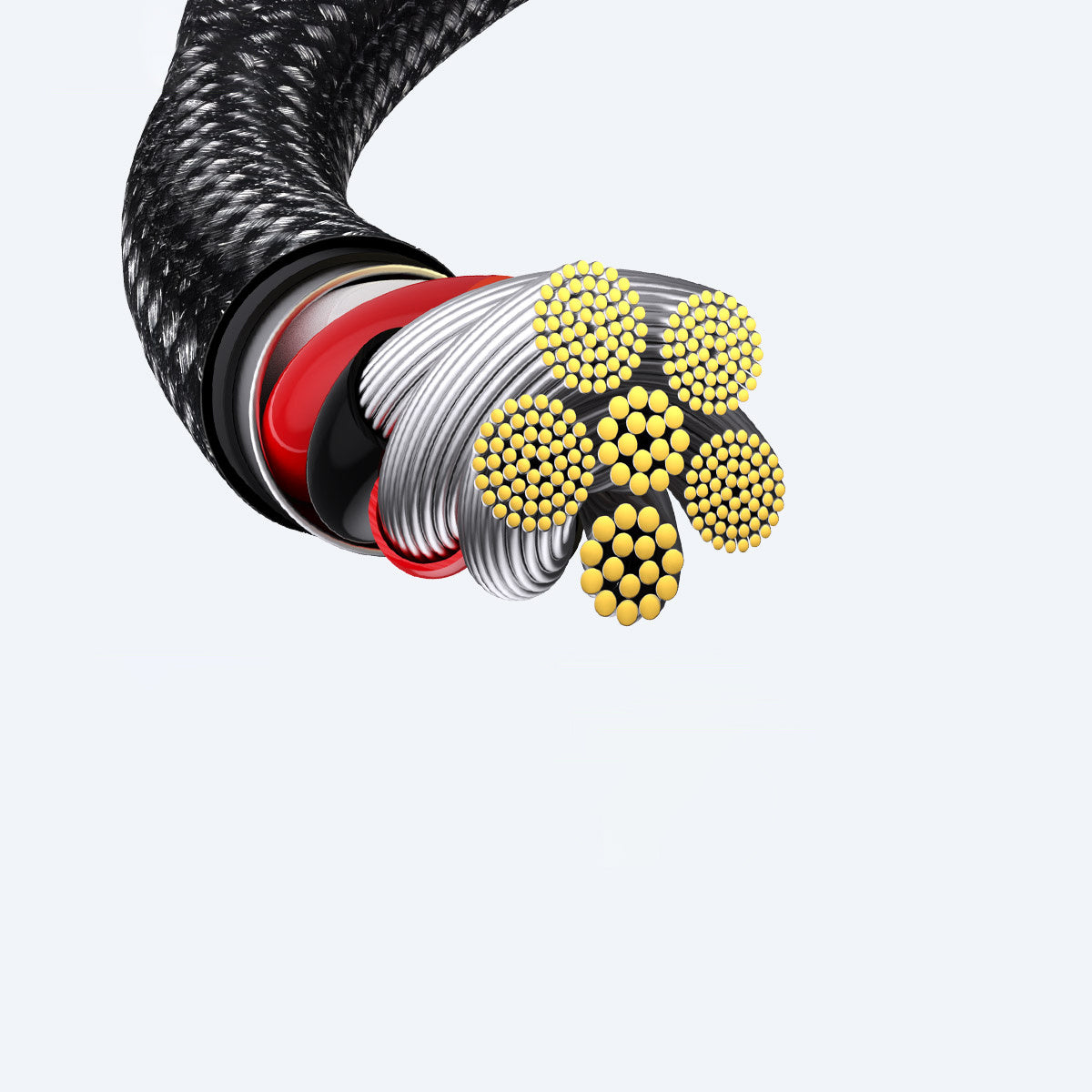 Baseus Tungsten Gold kabel USB-A - USB-C 480Mb/s 100W 1m