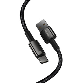 Baseus Tungsten Gold kabel USB-A - USB-C 480Mb/s 100W 1m