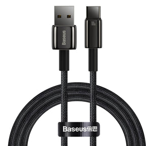 Baseus Tungsten Gold kabel USB-A - USB-C 480Mb/s 100W 1m