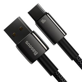Baseus Tungsten Gold kabel USB-A - USB-C 480Mb/s 100W 1m