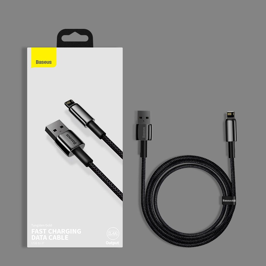 Baseus Tungsten kabel USB - Lightning 2,4 A 1 m