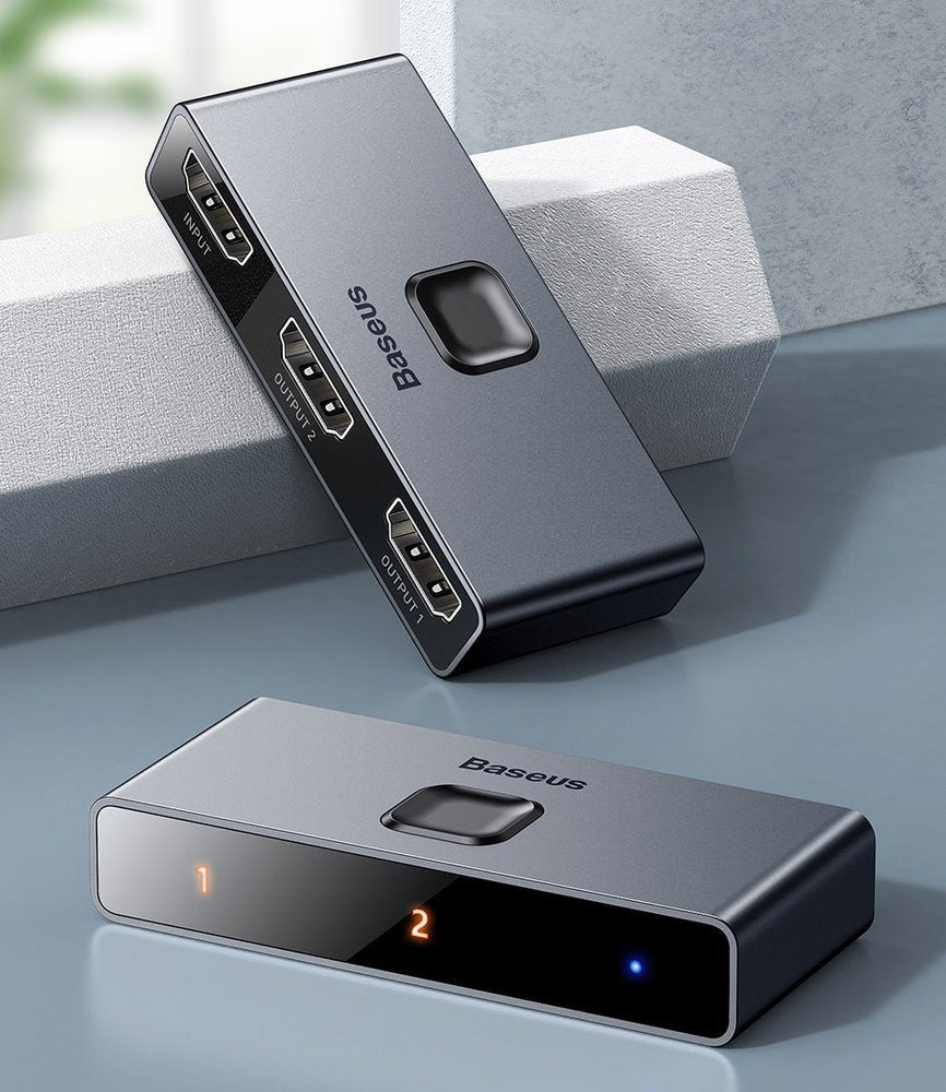 Baseus dwukierunkowy przełącznik rozdzielacz splitter switcher HDMI - 2x HDMI 4K / 30 Hz