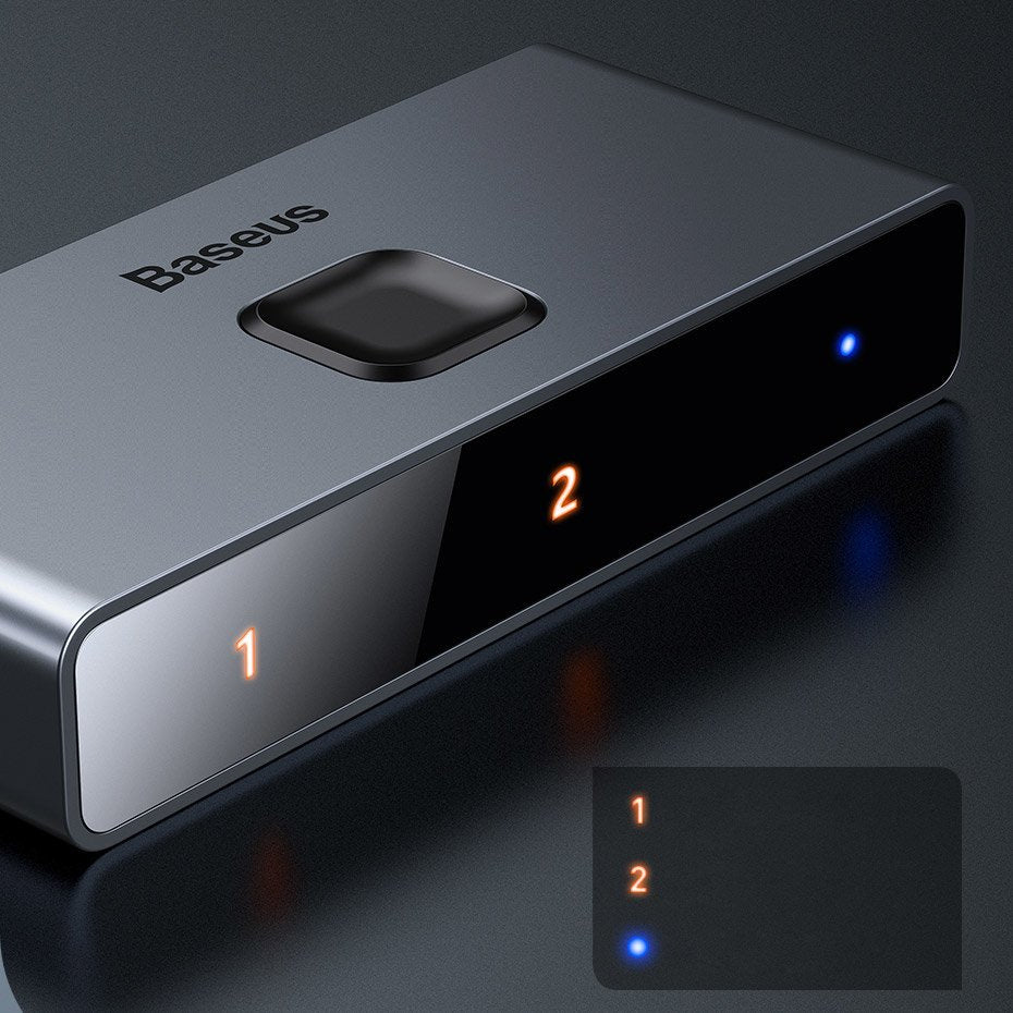 Baseus dwukierunkowy przełącznik rozdzielacz splitter switcher HDMI - 2x HDMI 4K / 30 Hz