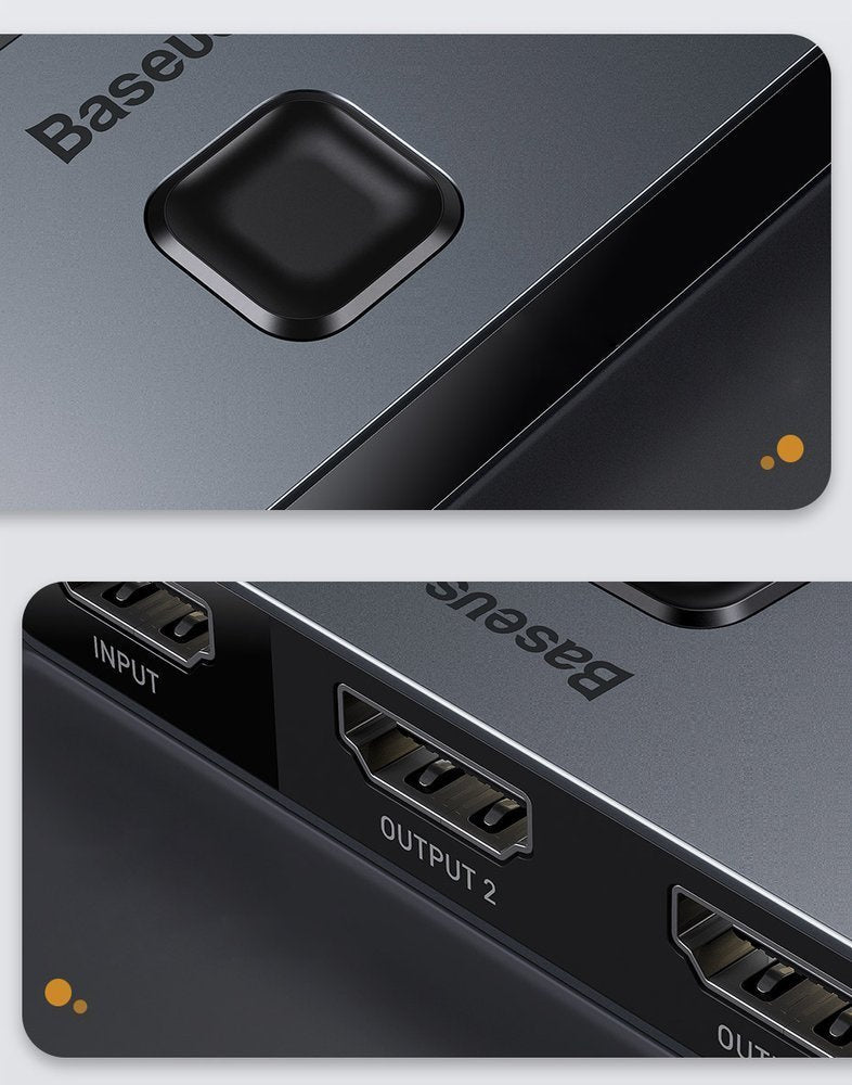 Baseus dwukierunkowy przełącznik rozdzielacz splitter switcher HDMI - 2x HDMI 4K / 30 Hz