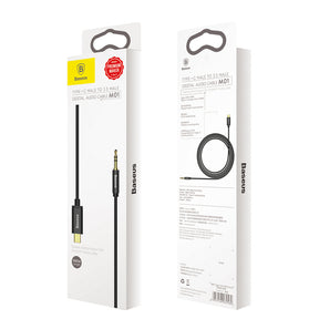 Baseus Kabel audio stereo AUX 3,5 mm mini jack – USB-C 120 cm