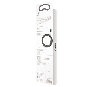 Baseus Kabel audio stereo AUX 3,5 mm mini jack – USB-C 120 cm