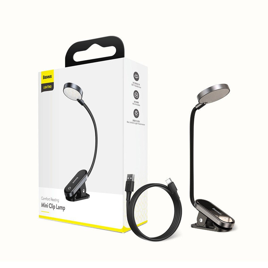 Baseus mini lampka LED z klipsem