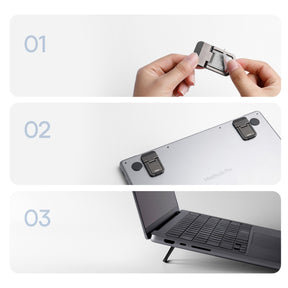Baseus uniwersalne podstawki nóżki do laptopa (2 szt.)