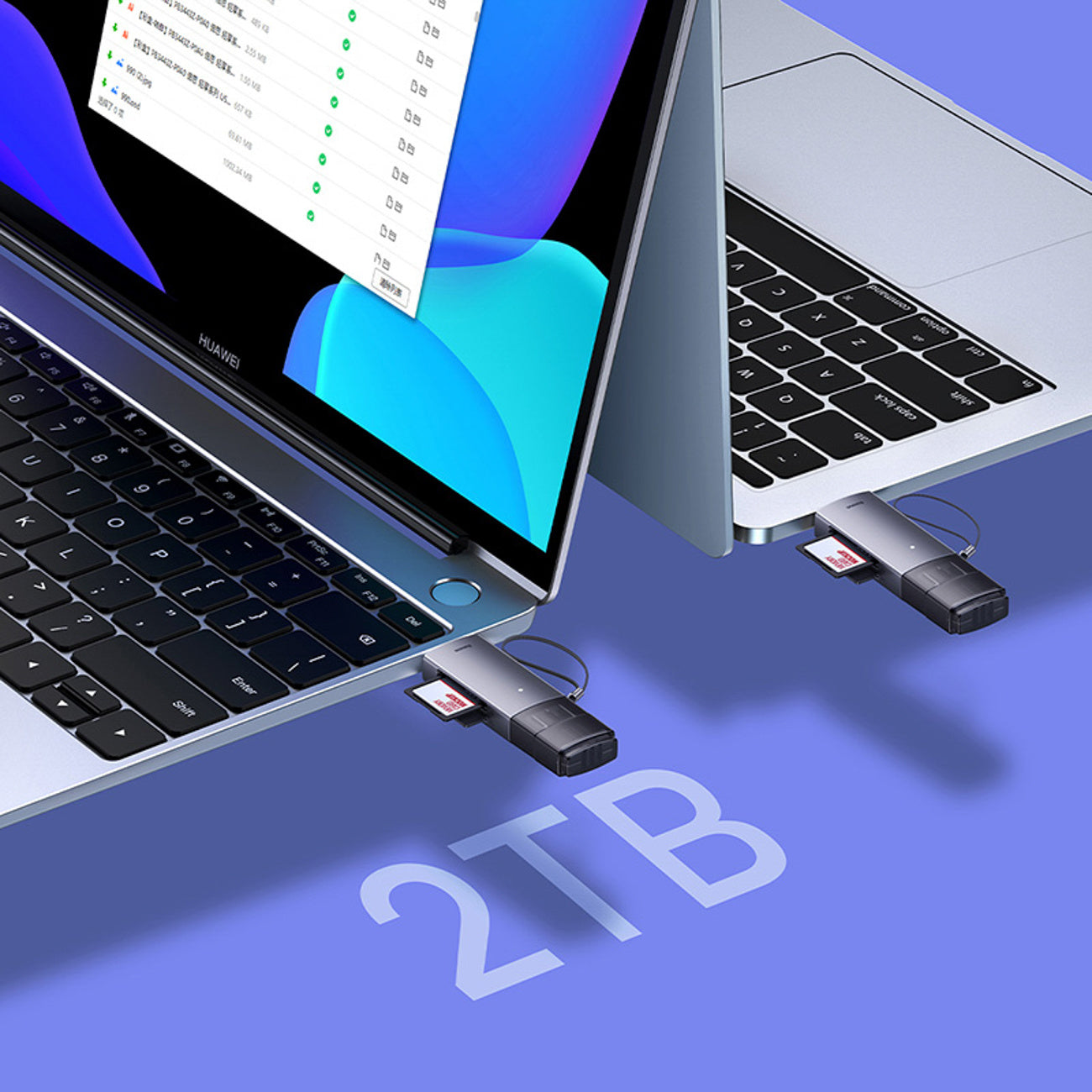 Baseus Lite Series Czytnik kart USB-A/USB-C 3.0 SD/TF