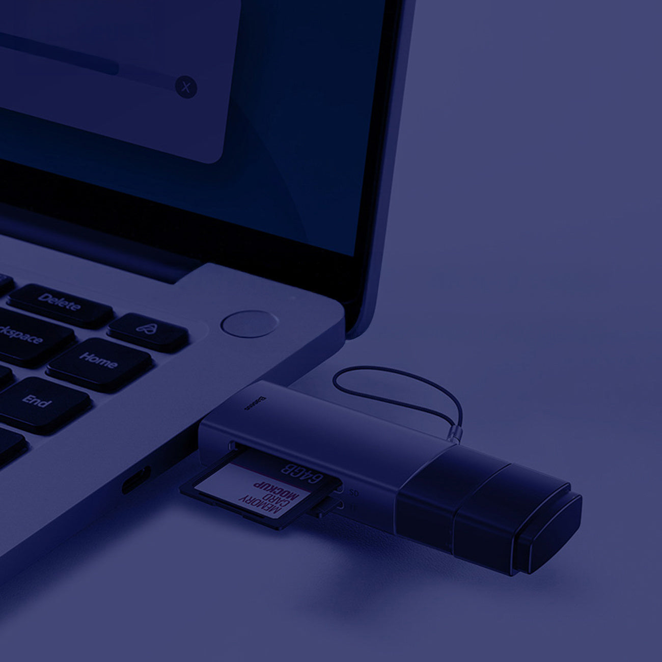 Baseus Lite Series Czytnik kart USB-A/USB-C 3.0 SD/TF