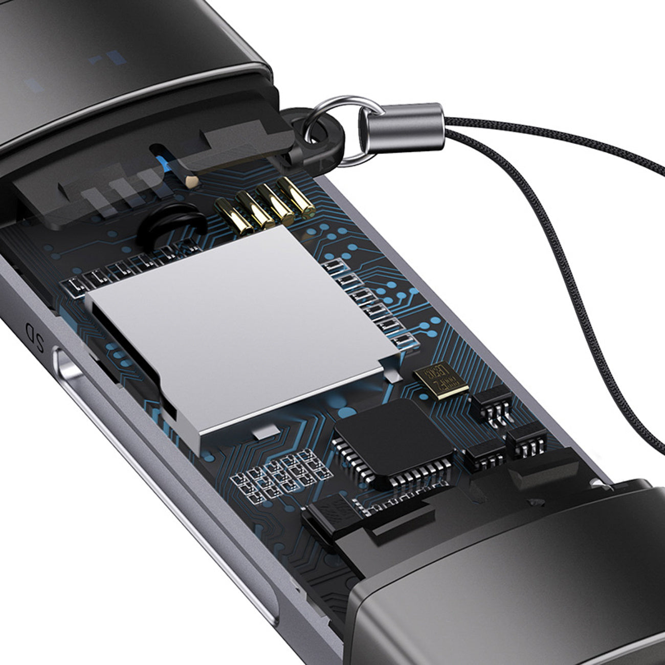 Baseus Lite Series Czytnik kart USB-A/USB-C 3.0 SD/TF