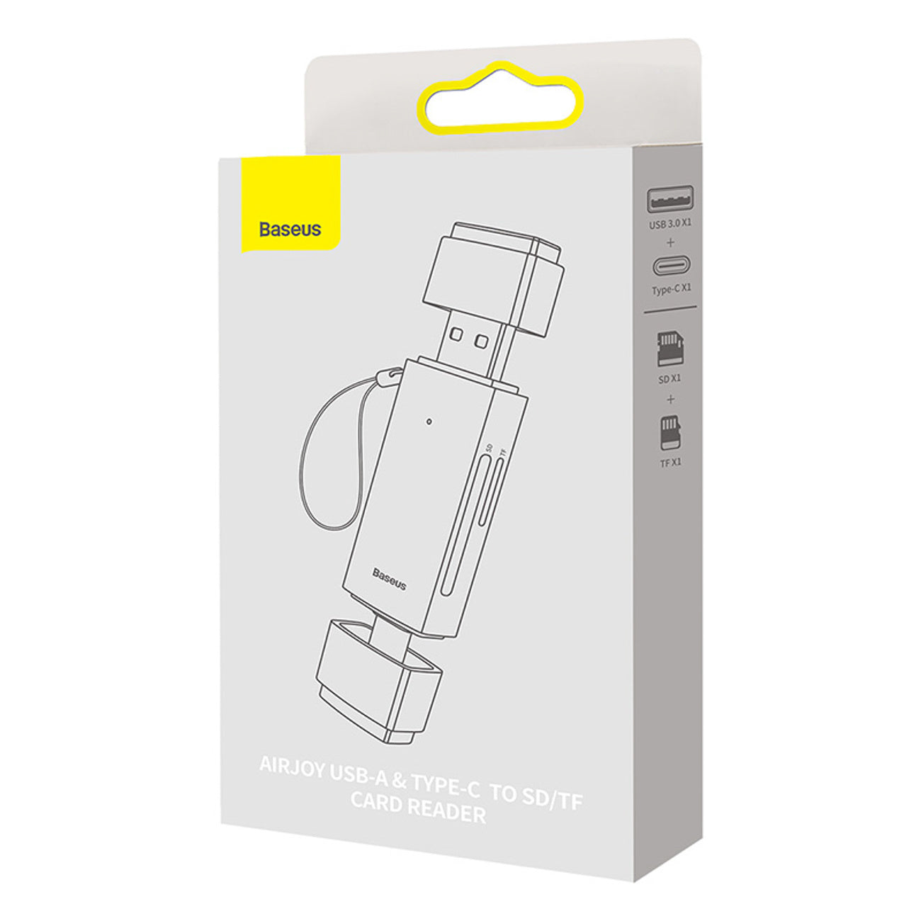 Baseus Lite Series Czytnik kart USB-A/USB-C 3.0 SD/TF