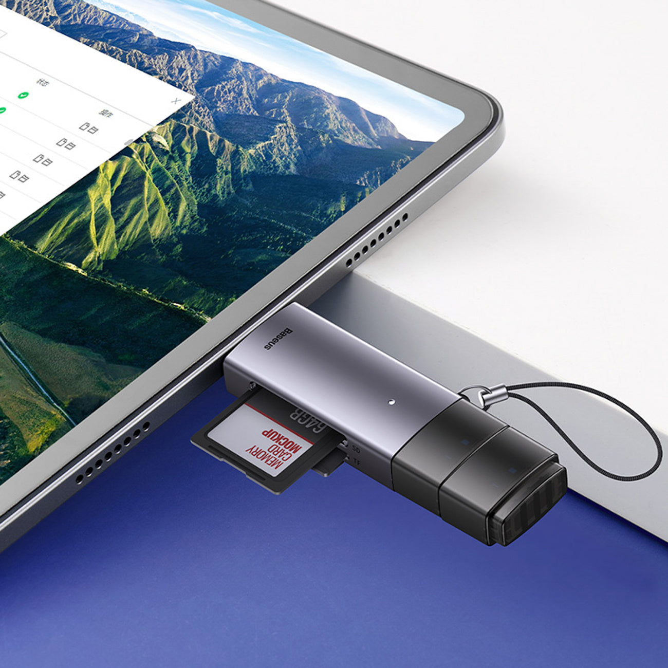 Baseus Lite Series Czytnik kart USB-A/USB-C 3.0 SD/TF