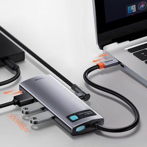 HUB Baseus Metal Gleam 6w1 USB-C