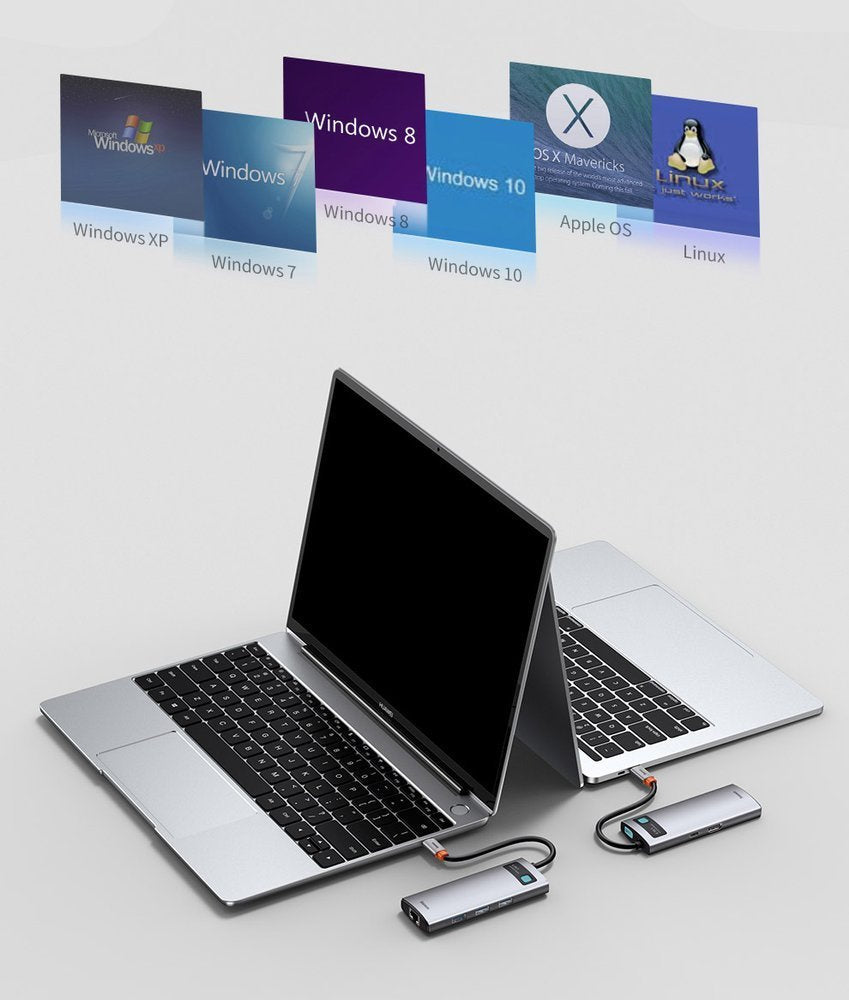HUB Baseus Metal Gleam 6w1 USB-C
