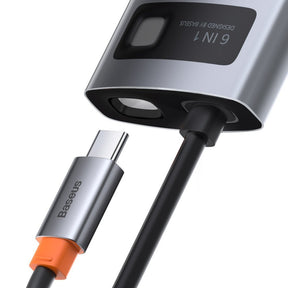 HUB Baseus Metal Gleam 6w1 USB-C