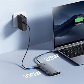HUB Baseus PortalJoy Series 13w1 USB-C - 2x HDMI / DP / VGA / USB-A 3.1 / USB-C 3.1 / USB-A 2.0 / PD / RJ45 / SD / TF / AUX