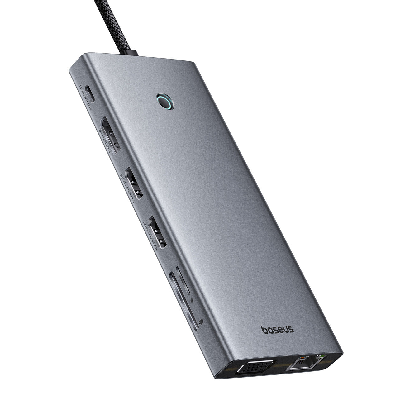 HUB Baseus PortalJoy Series 13w1 USB-C - 2x HDMI / DP / VGA / USB-A 3.1 / USB-C 3.1 / USB-A 2.0 / PD / RJ45 / SD / TF / AUX