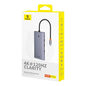 HUB Baseus PortalJoy Series 13w1 USB-C - 2x HDMI / DP / VGA / USB-A 3.1 / USB-C 3.1 / USB-A 2.0 / PD / RJ45 / SD / TF / AUX