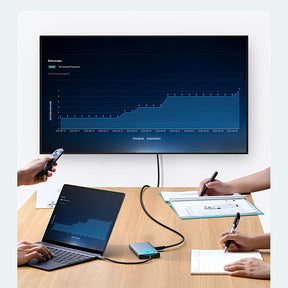 HUB Baseus PortalJoy Series 13w1 USB-C - 2x HDMI / DP / VGA / USB-A 3.1 / USB-C 3.1 / USB-A 2.0 / PD / RJ45 / SD / TF / AUX