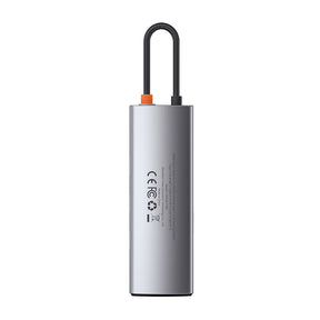 Hub Baseus Metal Gleam 8w1 USB-C - USB-C PD 100W HDMI 4K czytnik kart SD microSD USB-A 3.2 RJ45