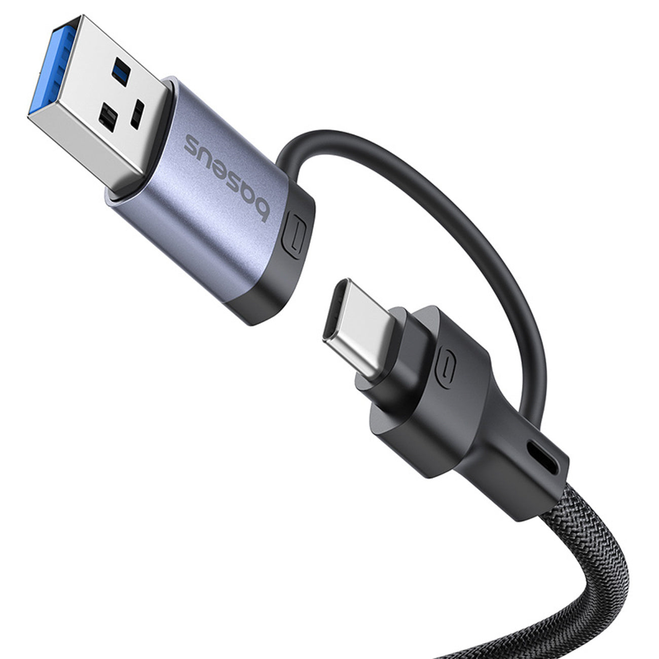 Hub Baseus UltraJoy Series 4 w 1 USB-A/USB-C do 3 x USB-A 3.0 + 1 x RJ45 + 1 x wejście USB-C 5V