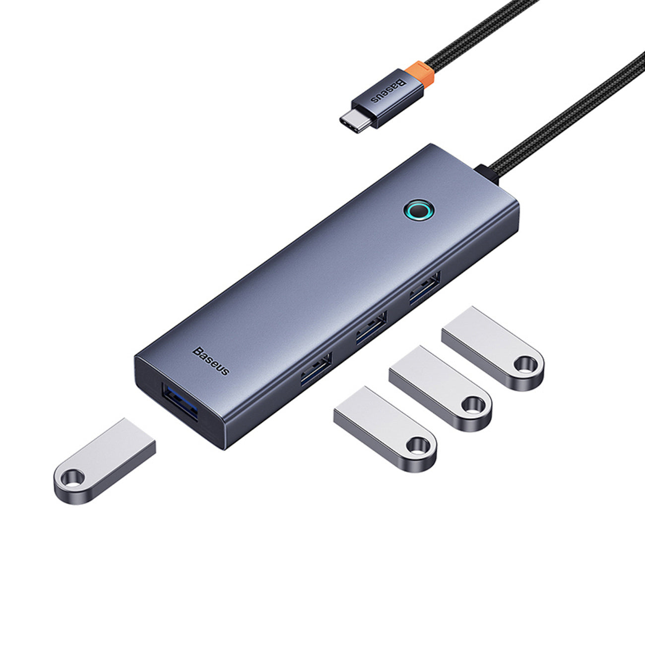 Baseus UltraJoy Series Hub 4 w 1 USB-C do 4 x USB-A 3.0