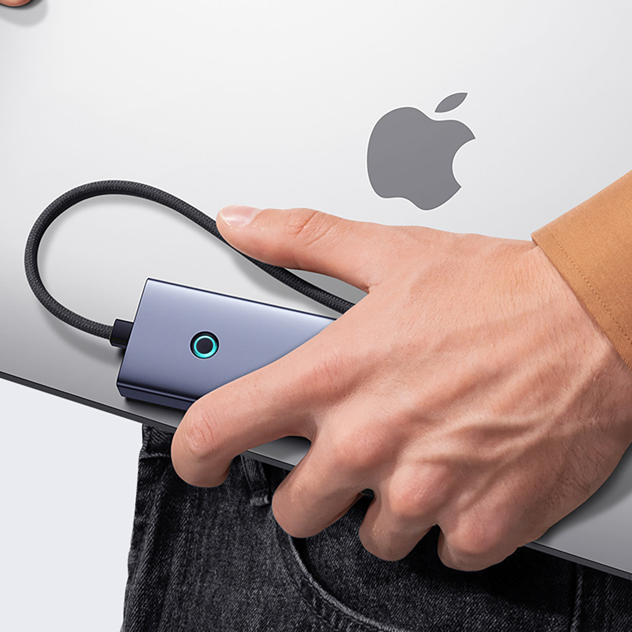 Hub Baseus UltraJoy Series 5w1 USB-C do 1x HDMI 4K@30Hz + 4x USB-A 3.0