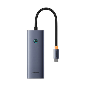 Hub Baseus UltraJoy Series 5w1 USB-C do 1x HDMI 4K@30Hz + 4x USB-A 3.0