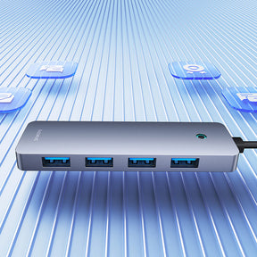 Baseus UltraJoy Series Hub USB-A 4x USB-A 3.0 1x USB-C 5V 15cm