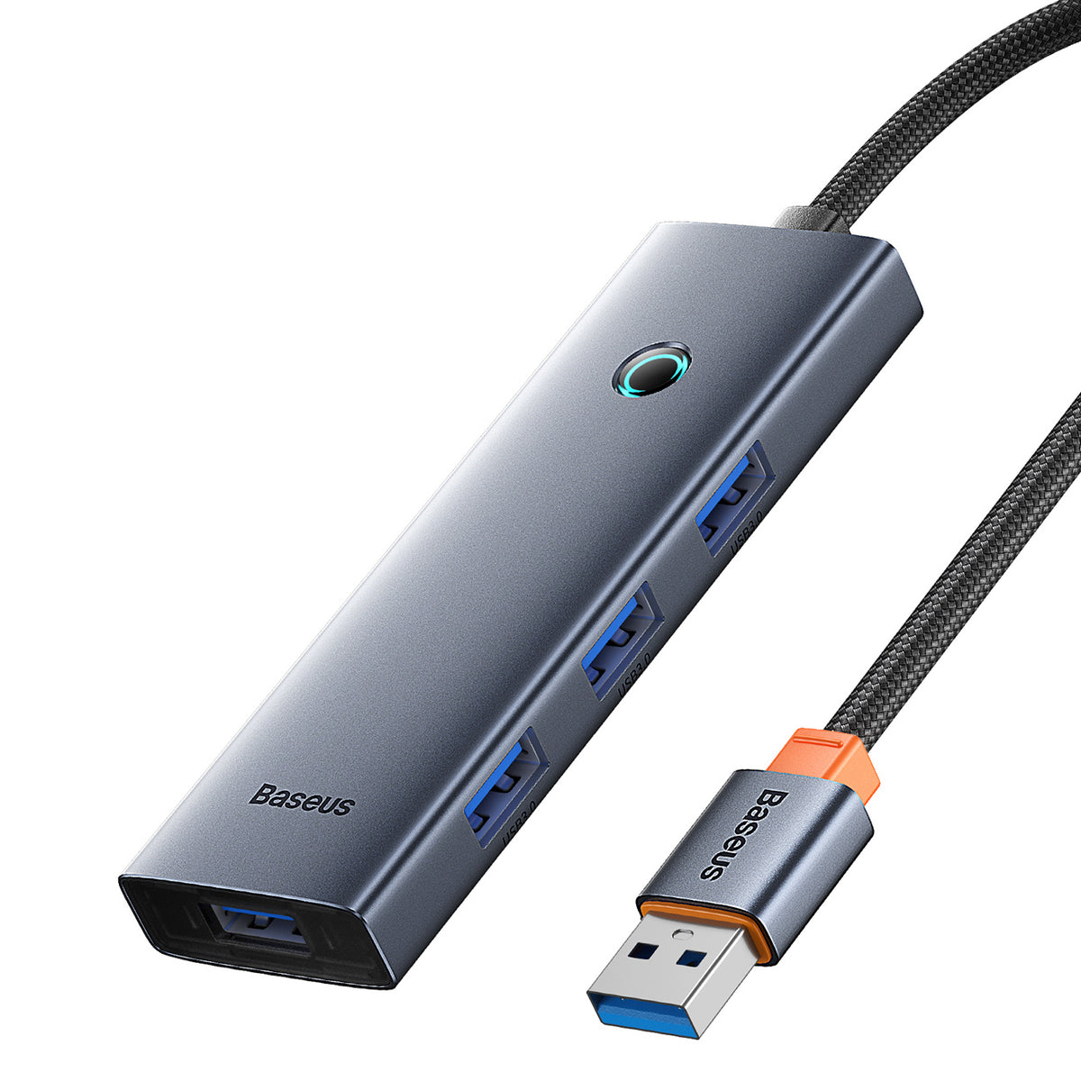 Hub USB-A Baseus UltraJoy Series 4xUSB-A 3.0 1xUSB-C 5V 50cm