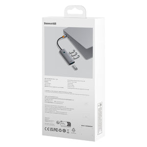 Hub USB-A Baseus UltraJoy Series 4xUSB-A 3.0 1xUSB-C 5V 50cm