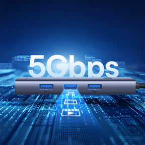 Baseus UltraJoy Series Hub USB-A 4x USB-A 3.0 1x USB-C 5V