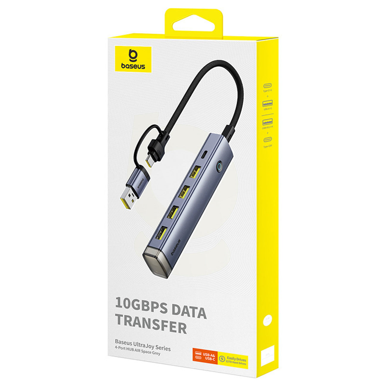 Baseus UltraJoy Series Hub USB-A/USB-C 4x USB-A 3.1 1x USB-C 5V