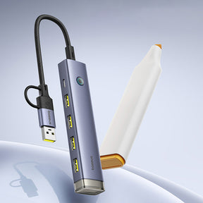 Baseus UltraJoy Series Hub USB-A/USB-C 4x USB-A 3.1 1x USB-C 5V